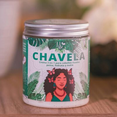 CHAVELA – Crema para Peinar 3 en 1 para Cabellos Rizados
