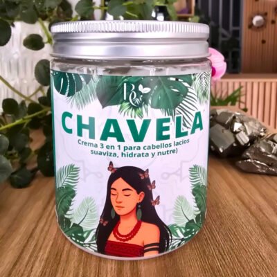 Chavela Cabello Lacio CHAVELA – Crema para Peinar 3 en 1 para Cabellos Lacios